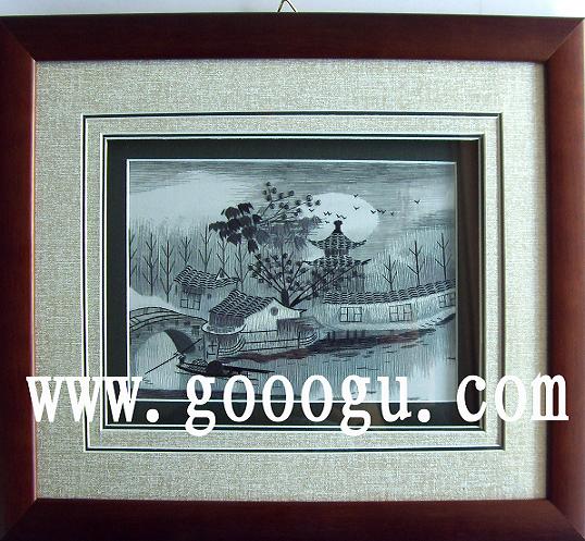 手工刺繡畫(huà) 刺繡裝飾畫(huà)