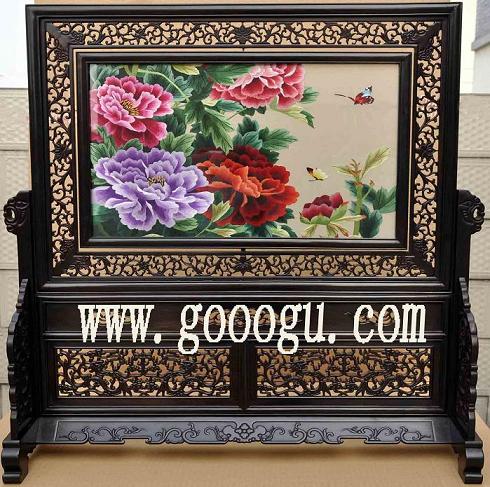 蘇州刺繡（蘇繡），雙面繡擺件，高檔手工雙面繡