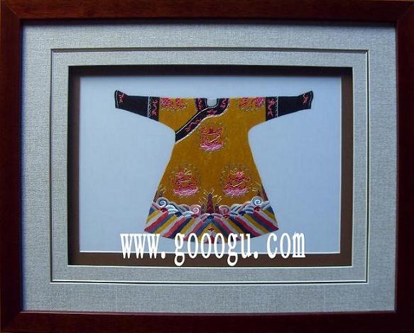 刺繡龍袍畫(huà) 龍袍蘇繡工藝品